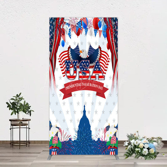 Lofaris Usa Flag Presidential Inauguration Day Rectangle Backdrop
