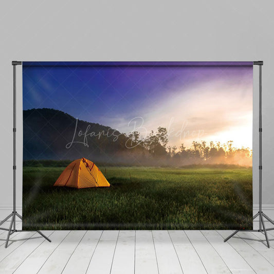 Lofaris Valley Camping Sunrise Scenery Photography Backdrop