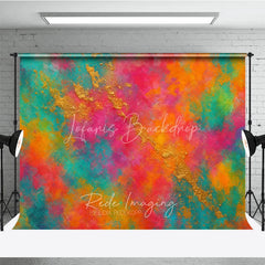Lofaris Vibrant Abstract Textured Photography Backdrop Colorful Painterly Art Design Accents for Creative Studio Shoots