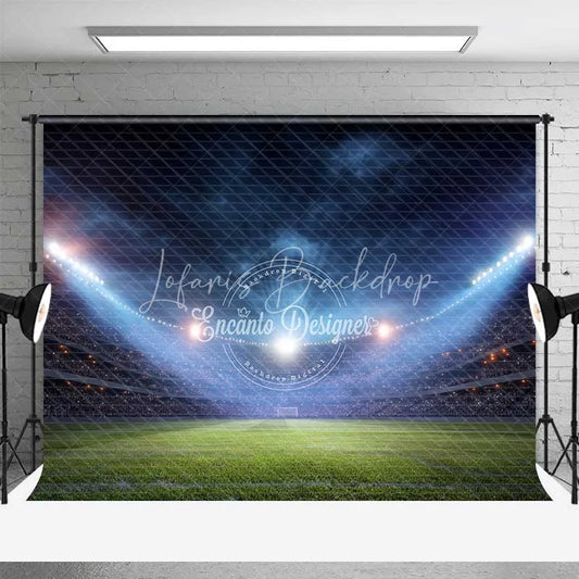 Lofaris Vibrant Sports Stadium Night Game Backdrop Professional Football Field Photography Background Event Party Decor