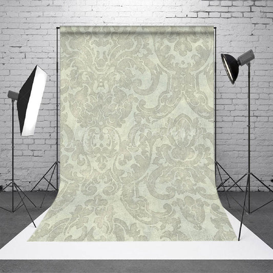 Lofaris Vintage Beige Floral Damask Backdrop For Photography