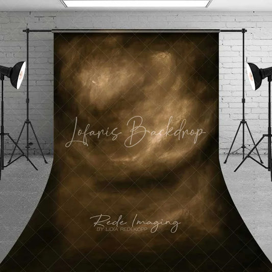Lofaris Vintage Brown Painted Canvas Backdrop Abstract Sepia Cloud Texture Professional Fine Art Photography Background