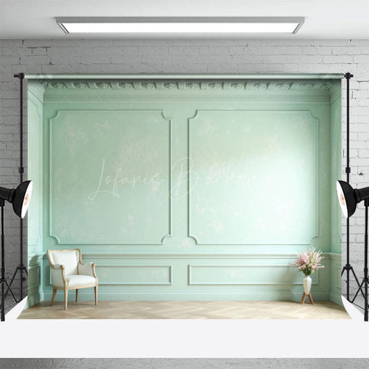 Lofaris Vintage Mint Accent Wall Chair Vase Photo Backdrop