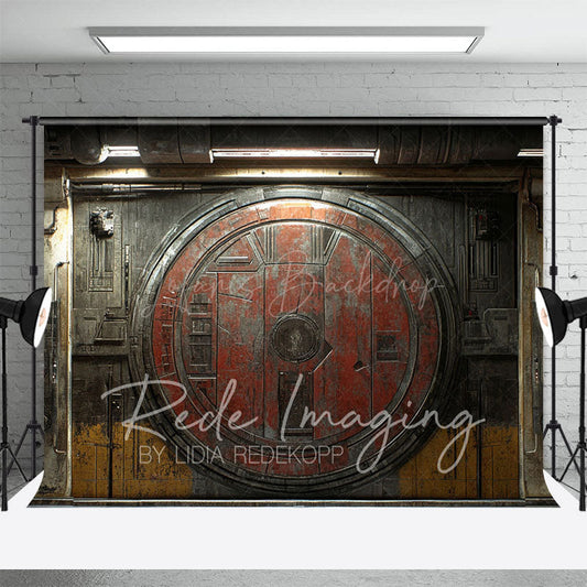 Lofaris Vintage Wooden Jedi Ship Door Photography Backdrop