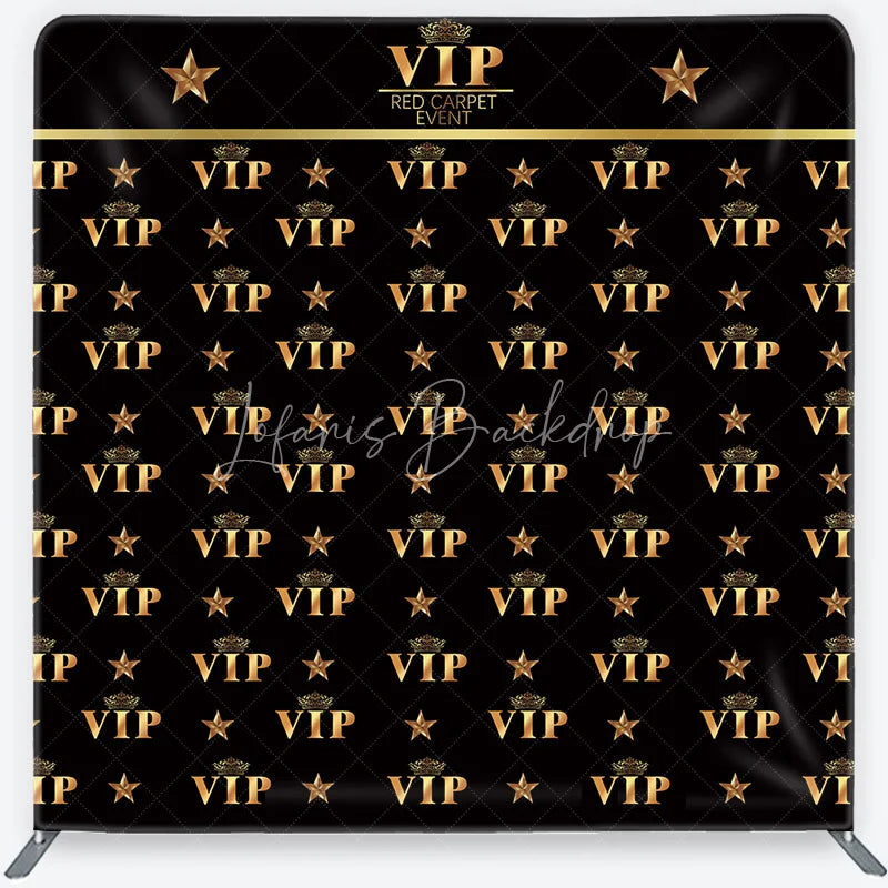 VIP Tension Fabric Backdrop, Gold Crown Red Carpet Event Step and ...