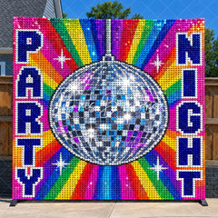 Lofaris Vodka Bottle Shimmer Wall Colorful Disco Sequins for Dance Party
