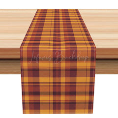 Lofaris Warm and Sweet Winter Plaid Table Runner for Cozy Holiday Christmas Farmhouse Dining Decor