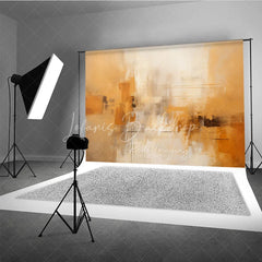 Lofaris Warm Tones Abstract Photography Backdrop Modern Artistic Brushstroke Photo Studio Prop