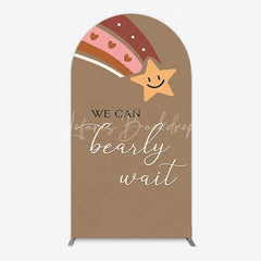 Lofaris We Can Bearly Wait Arch Backdrop Boho Rainbow Baby Shower Decor Teddy Bear Theme Party Supplies for Boy