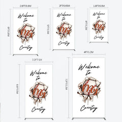 Lofaris Welcome to My Country Baseball Rectangle Backdrop Sports Theme Breakthrough Design Party Cover