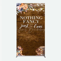 Lofaris Western Wedding Rectangle Backdrop Rustic Cowboy Boots Love Photography Background