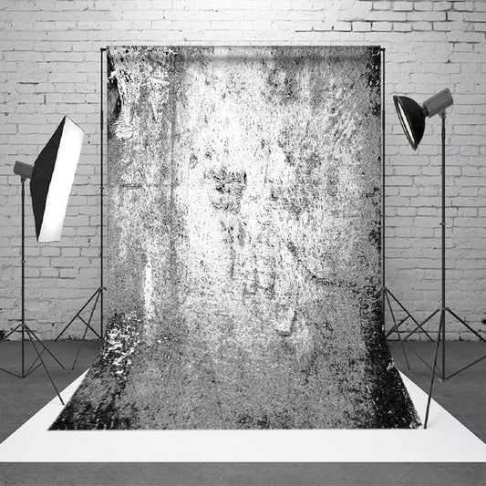 Lofaris White Grey Black Abstract Texture Photo Backdrop