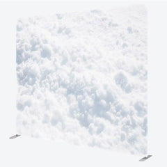 Lofaris White Snow Texture Tension Fabric Backdrop Frozen Ground Winter Background Pure Snowfield Decoration