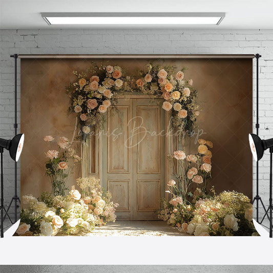 Lofaris White Wall Flower Spring Photography Studio Backdrop