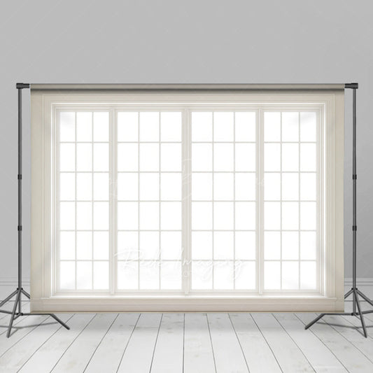 Lofaris White Window Clean Peace Winter Photography Backdrop