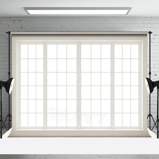 Lofaris White Window Clean Peace Winter Photography Backdrop