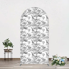 Lofaris Wild Animals Forest Happy Birthday Arch Backdrop