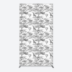Lofaris Wild Animals Forest Happy Birthday Rectangle Backdrop