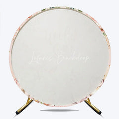 Lofaris Wild One First Birthday Round Backdrop Boho Woodland Animals with Fox and Deer Girl or Boy Party Decor