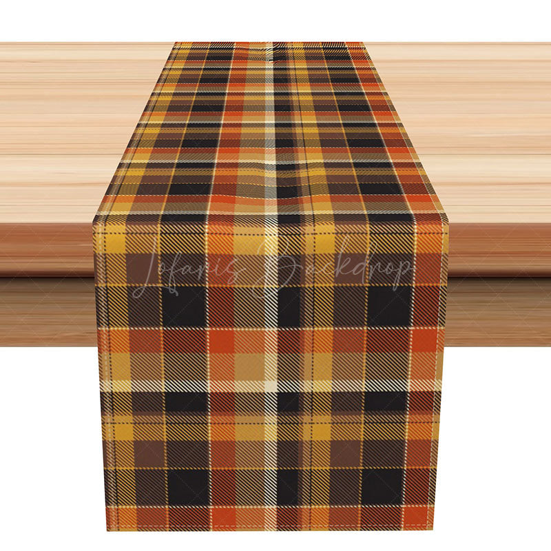 Lofaris Winter Plaid Table Runner with Classic Mixed Colors for Holiday and Christmas Farmhouse Decor