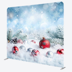 Lofaris Winter Snowflake Bell Bokeh Xmas Pillow Cover Backdrop