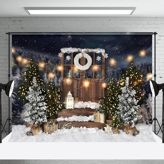 Lofaris Winter Wonderland Christmas Scene Gifts Backdrop