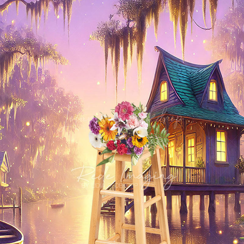 Lofaris Wonderland Forest Magical Bayou Photography Backdrop