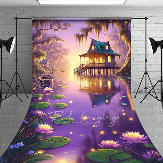 Lofaris Wonderland Forest Magical Bayou Sweep Photo Backdrop