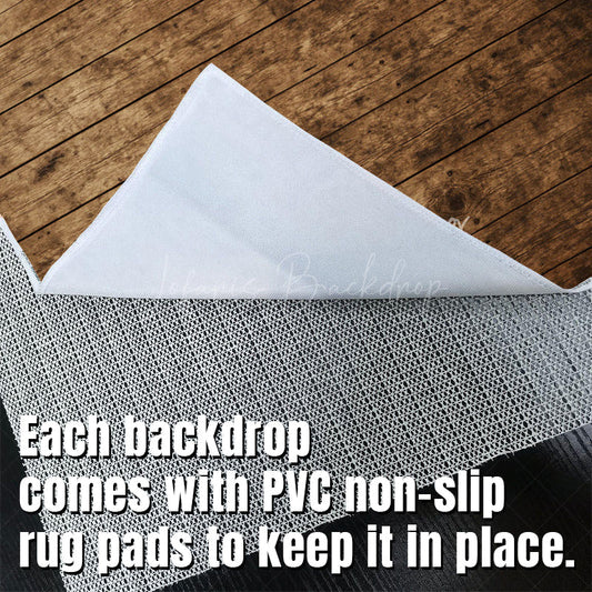 Lofaris Wood Brown Black Dot Fabric Floor Backdrop For Photo