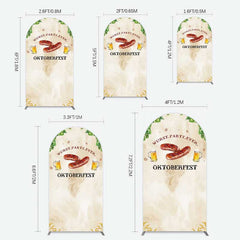 Lofaris Wurst Party Ever Sausage Oktoberfest Arch Backdrop