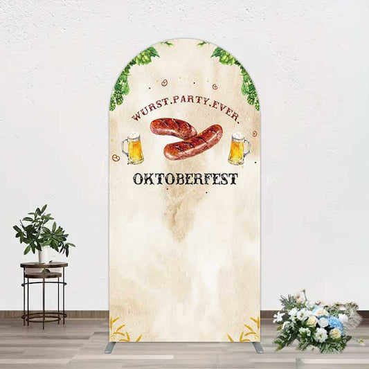 Lofaris Wurst Party Ever Sausage Oktoberfest Arch Backdrop