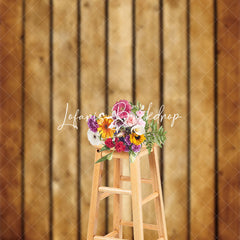 Lofaris Log Wood Plank Texture Backdrop For Photography