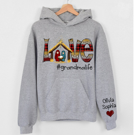 Lofaris Love Cottage Grandma Life Christmas Gift Hoodie