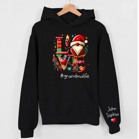 Lofaris Love Personalized Gift For Grandma and Kids Hoodie