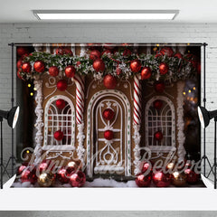 Lofaris Lovely Candy House Photography Christmas Backdrop