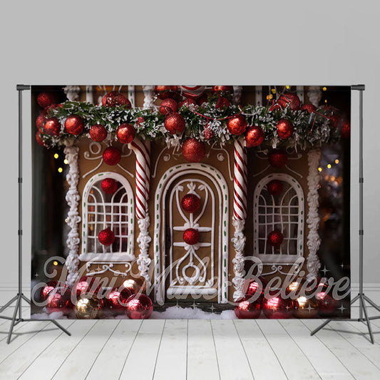 Lofaris Lovely Candy House Photography Christmas Backdrop