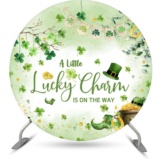 Lofaris Lucky Clover St Patricks Day Baby Shower Backdrop