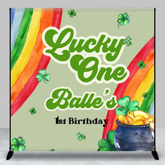 Lofaris Lucky One St Patricks Day Custom Birthday Backdrop