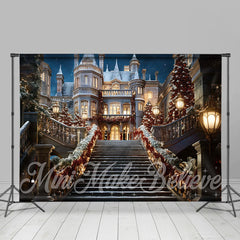 Lofaris Luxurious Castle Photography Christmas Backdrop