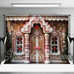 Lofaris Luxury Gingerbread Candy House Christmas Backdrop