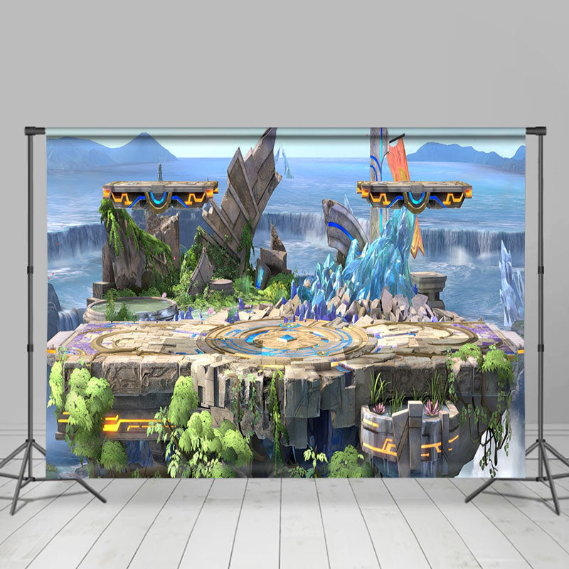 Lofaris Magic Cayon Sea Mountain Super Smash Bros Backdrops