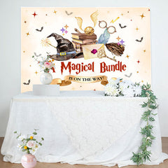 Lofaris Magical Bundle Theme Cartoon Baby Shower Backdrop