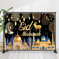 Lofaris Mandala Golt Dome Architecture Eid Mubarak Backdrop