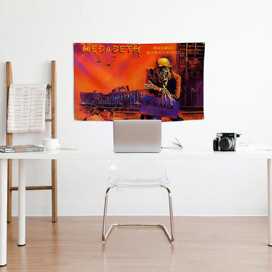 Lofaris Megadeth Band Peace Sells For Sale Wall Tapestry