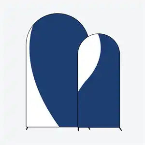 Minimalist blue and white geometric shape resembling a stylized letter N.