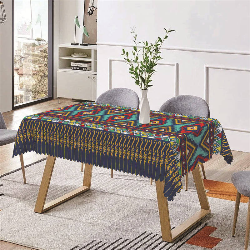 Lofaris Minority Rhombus Prints Regular Rectangle Tablecloth