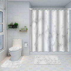 Lofaris Modern Marble Texture Pattern Home Shower Curtain