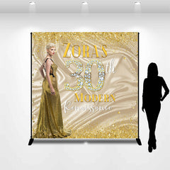 Lofaris Modern Renaissance Golden Custom Birthday Backdrop
