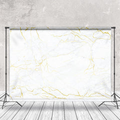 Lofaris Modern White Gold Marble Texture Backdrop For Photo
