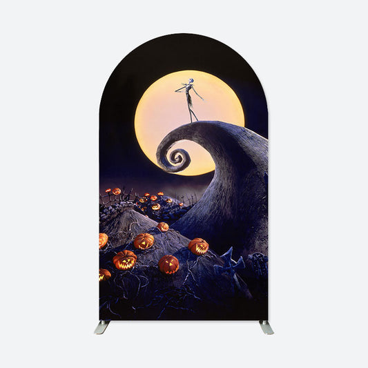 Lofaris Moon Nightmare Helloween Double Sided Arch Backdrop